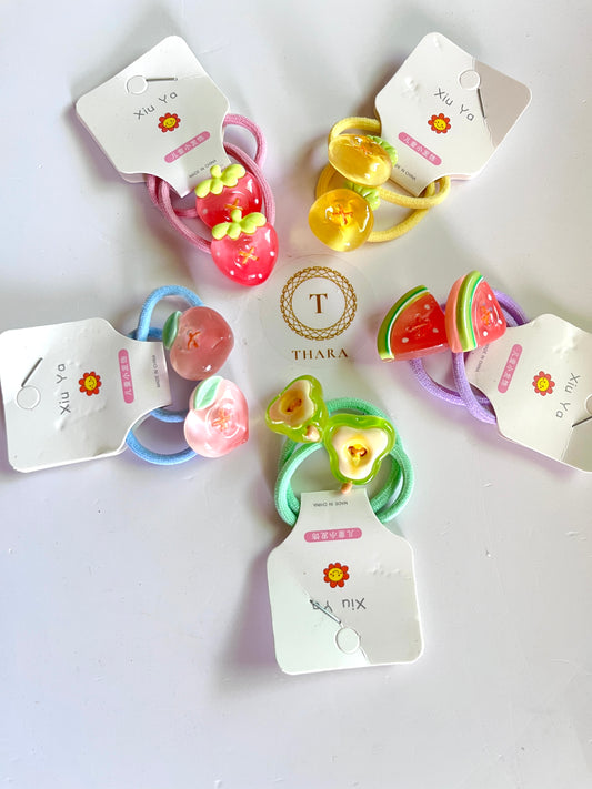 Fruit Theme Elastic Hair Ties