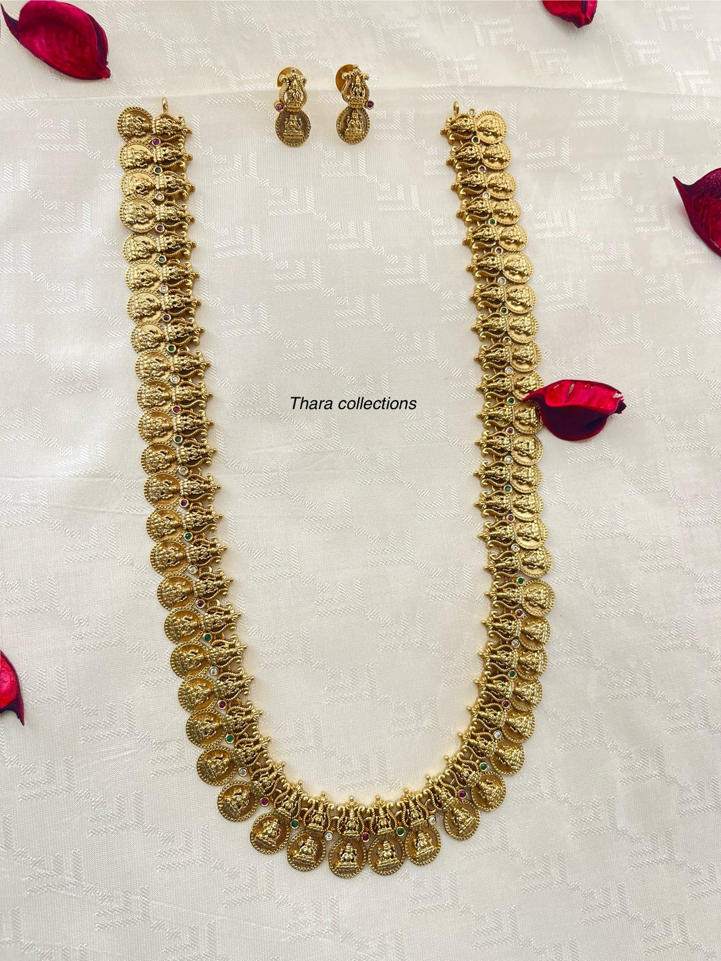 Traditional Temple Coin Long Haram Set