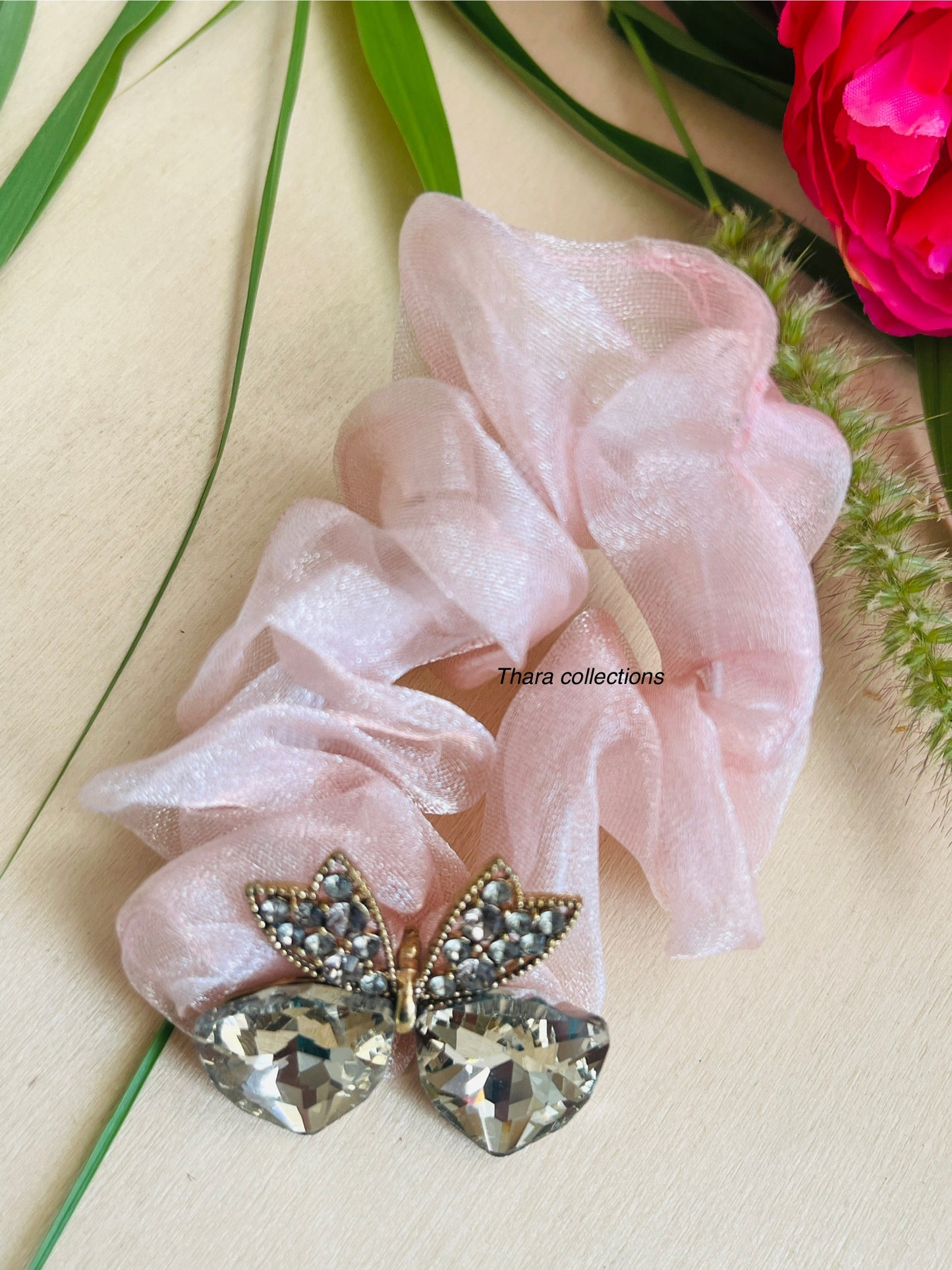 Crystal Butterfly Scrunchies