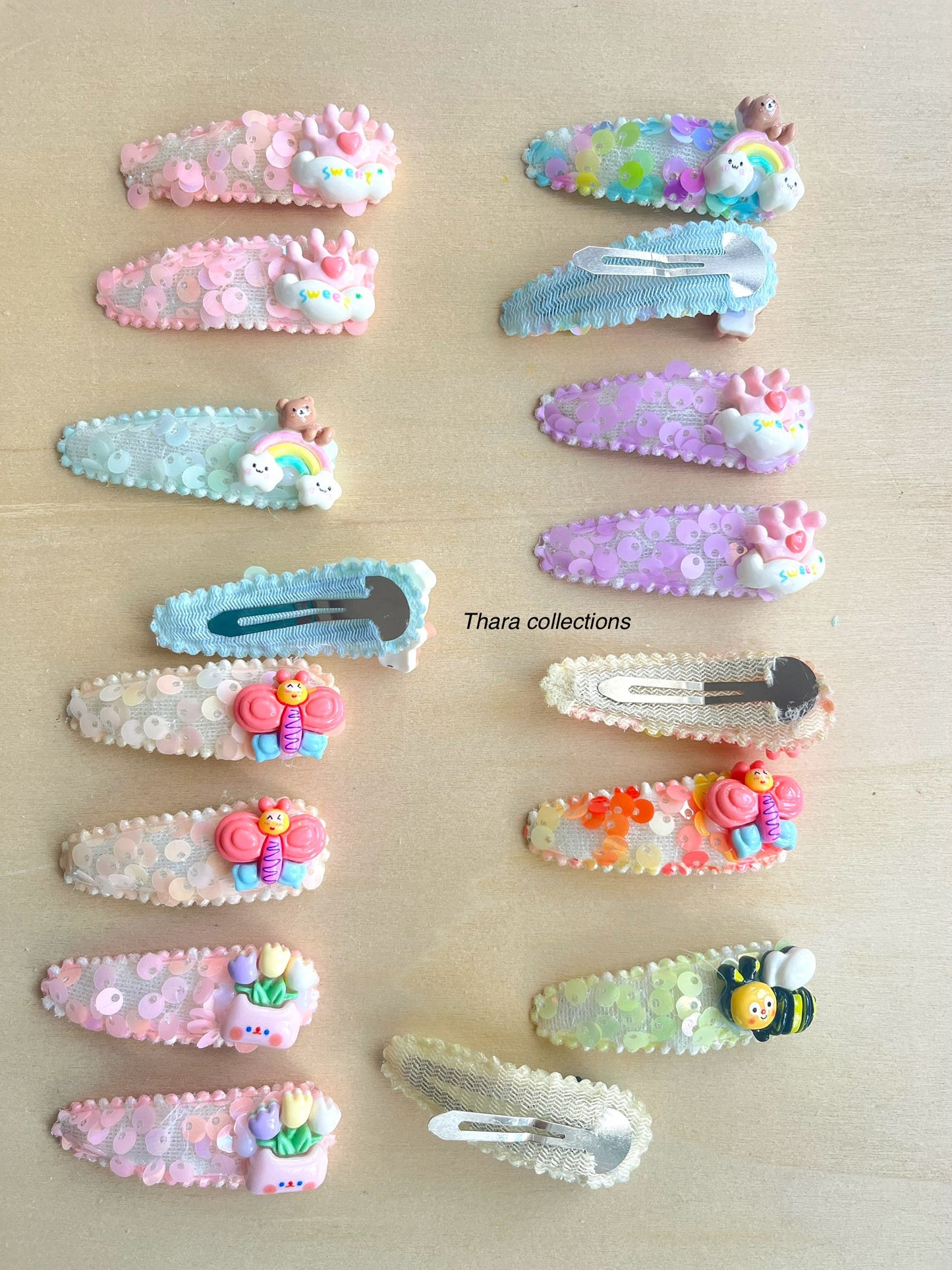 Adorable Sequin Hair Clip Set – Pack of 2