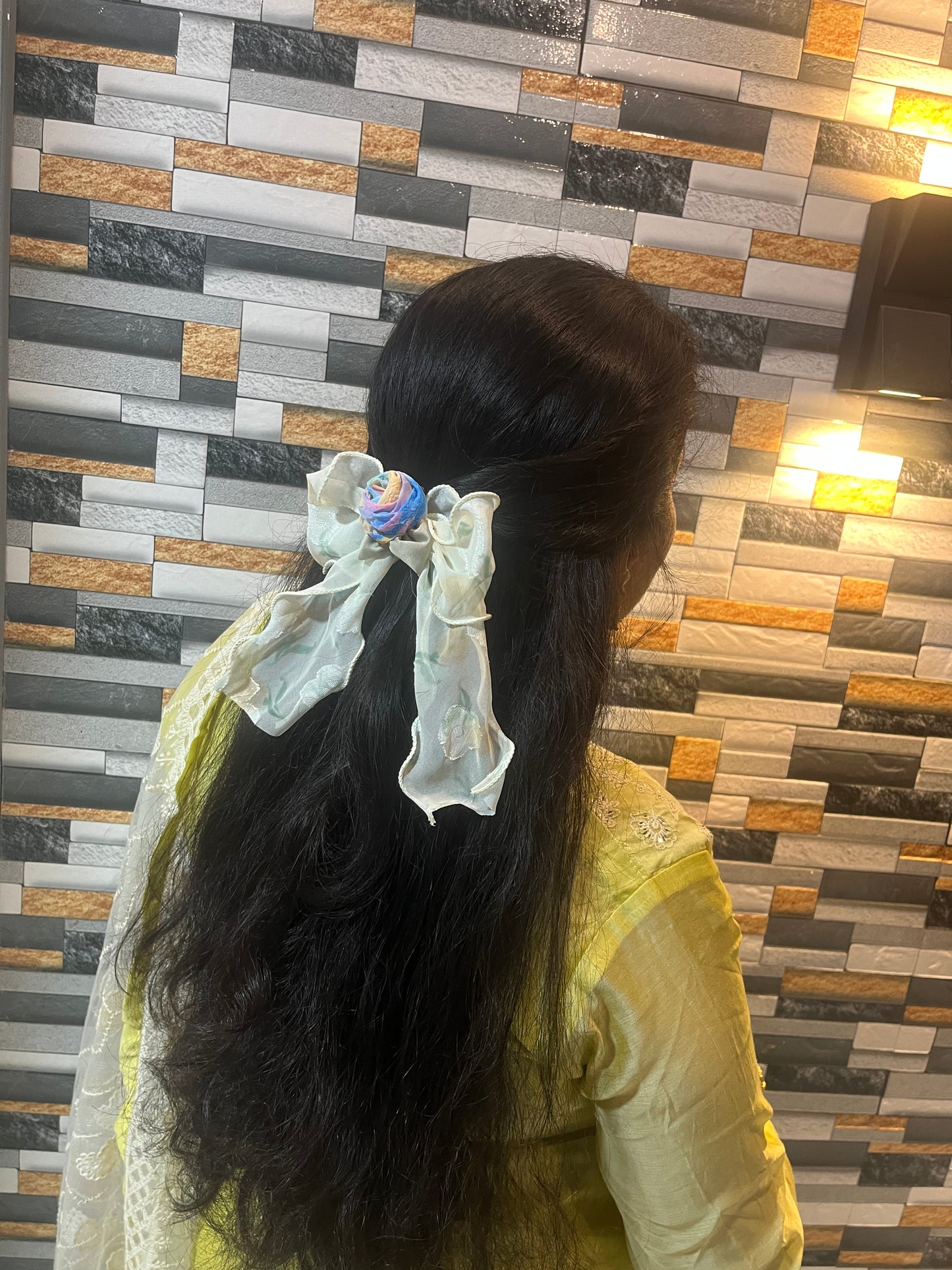 Pastel Garden Bloom Bow Clips – Watercolor Floral Series