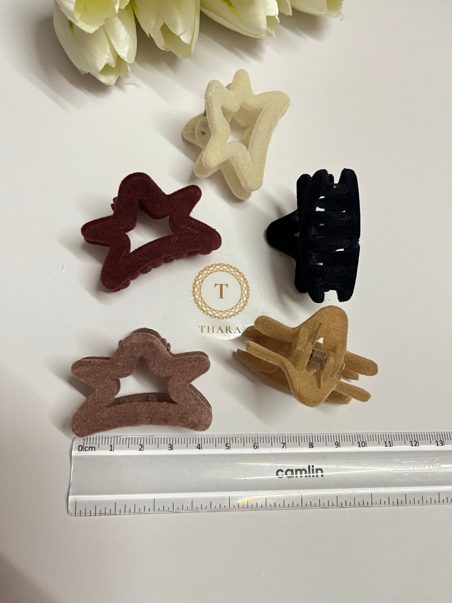 Star Shape Velvet Hair Claw