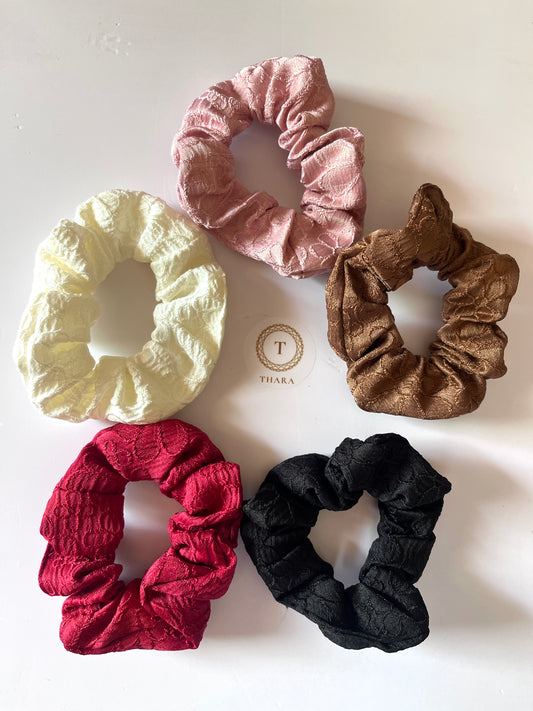 Luxe Textured Scrunchies