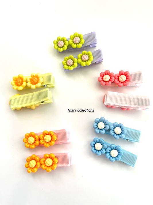 Spring Bloom Hair Clips - Set of 2