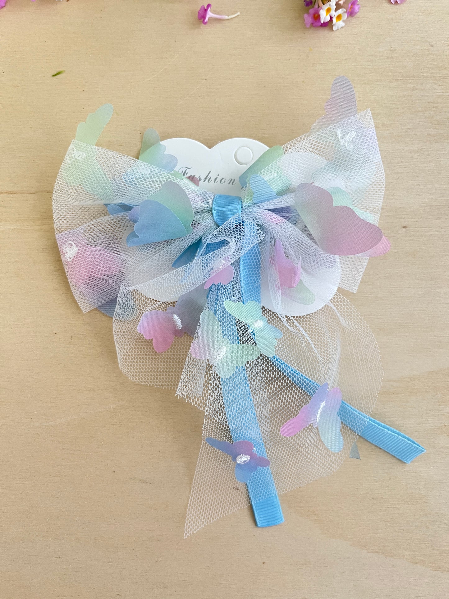 Pastel Butterfly Bow Hair Clip