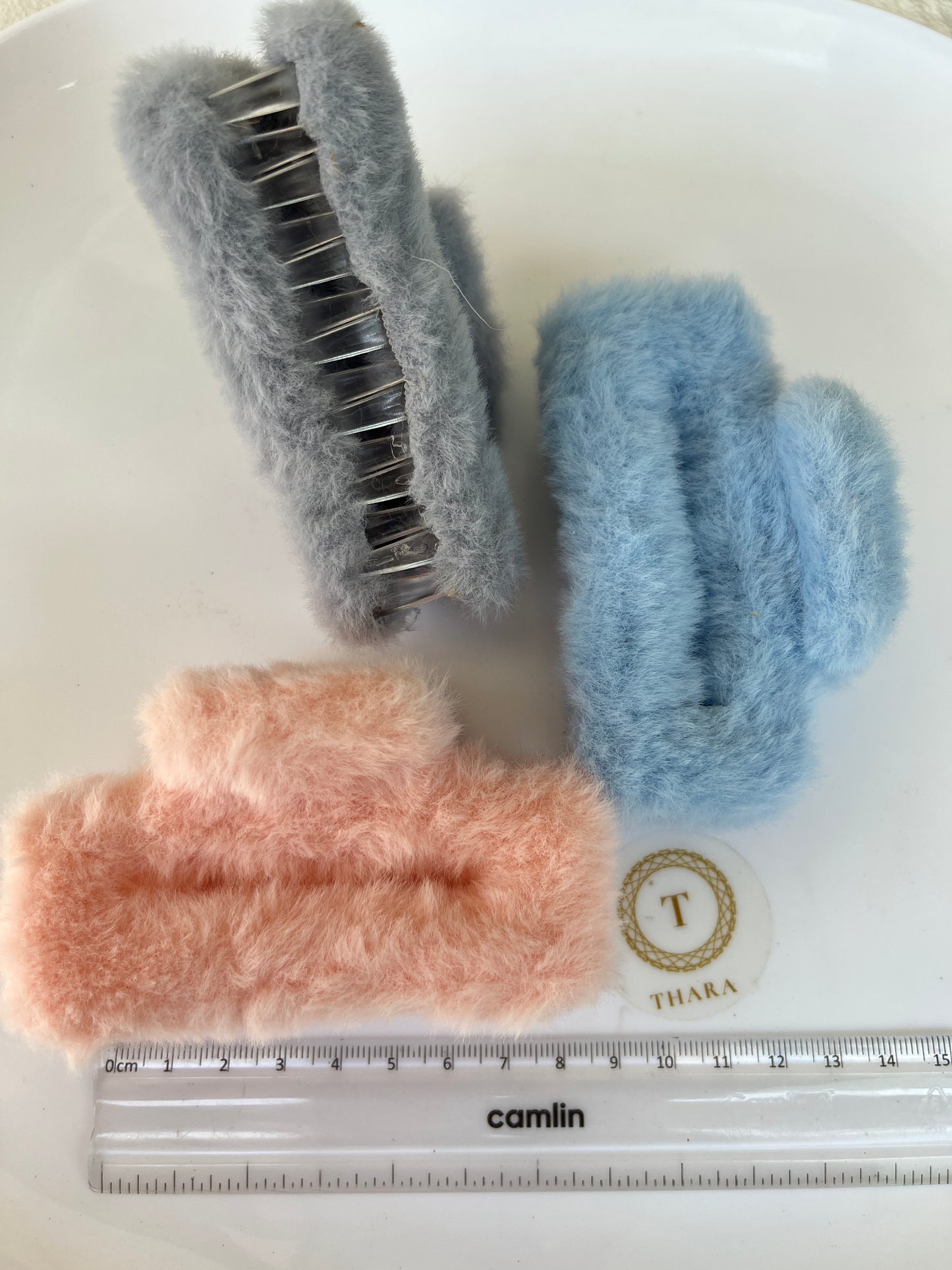 Pastel Shade Fur HairClawClip