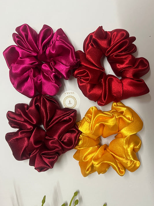 Premium Satin Scrunchies - Medium