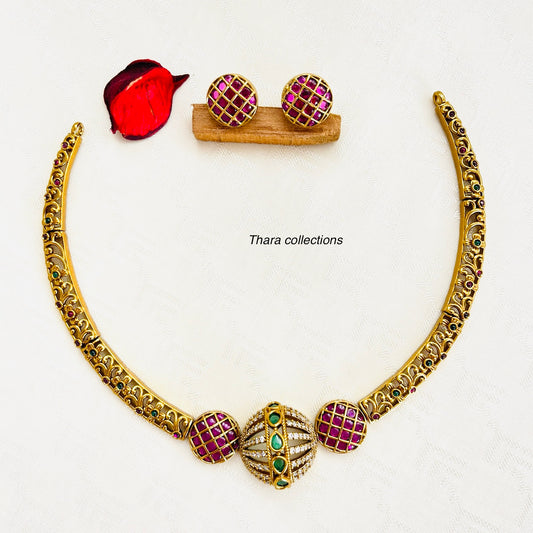 Antique Gold-Plated Choker Set