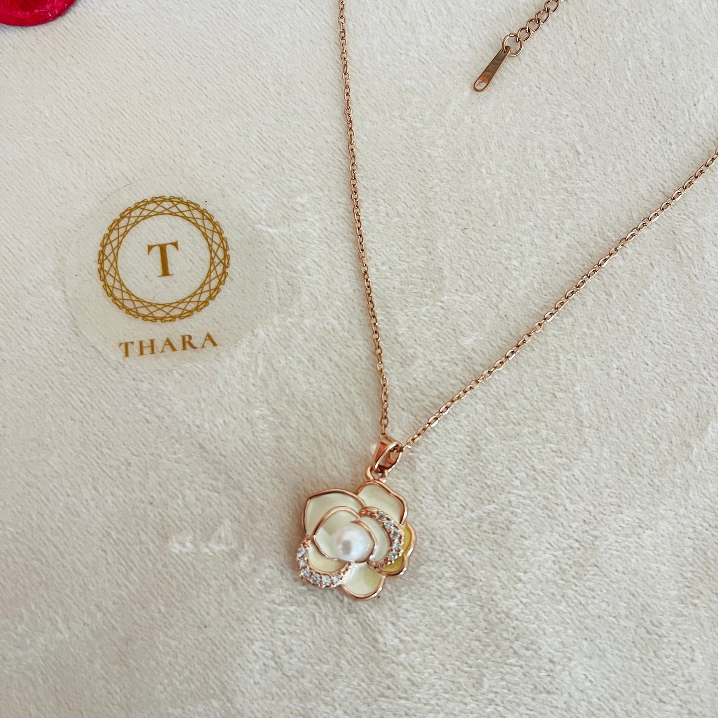 Kiyu Ziyu Blossom Pendant Rose Gold Chain - Exclusive Collection