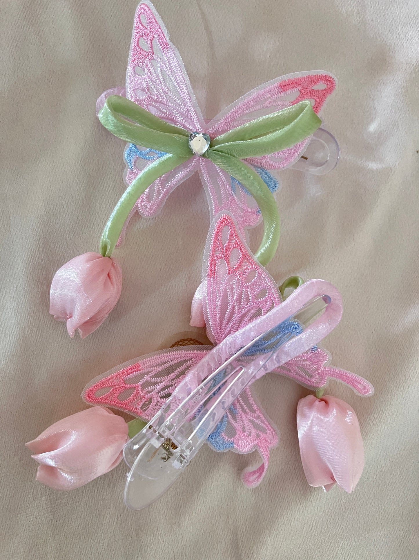 Trendy Butterfly Tulip HairClip