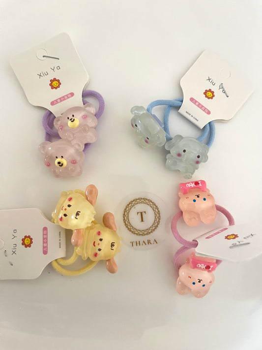 Teddy Hair Ties