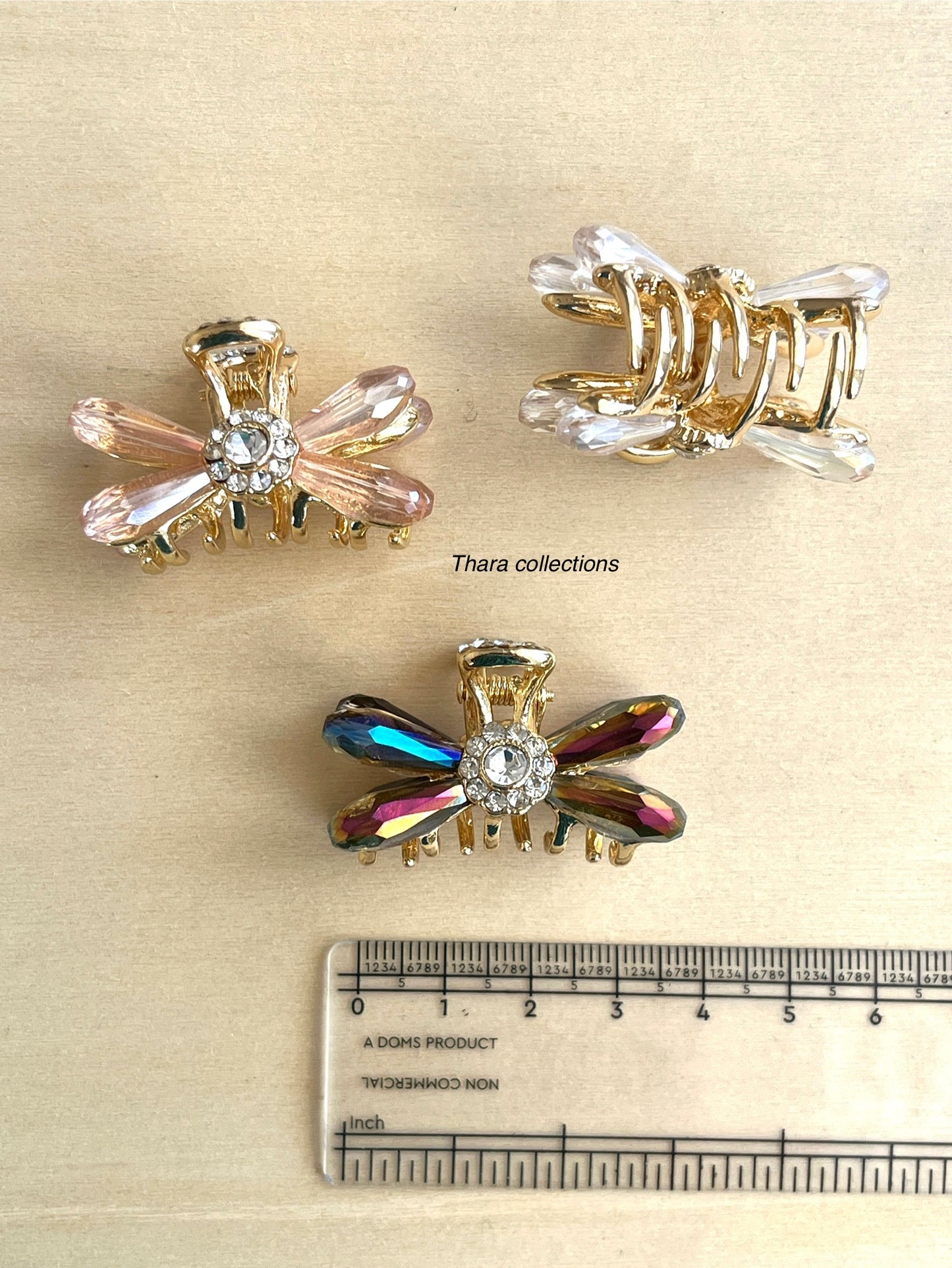 Butterfly Gem Hair Claw – Elegant & Dazzling Accessory