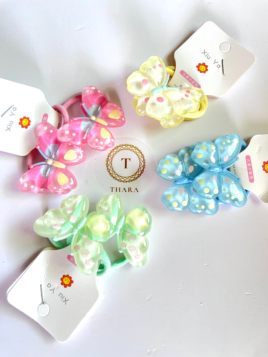 Polka Dot Butterfly Hair Ties