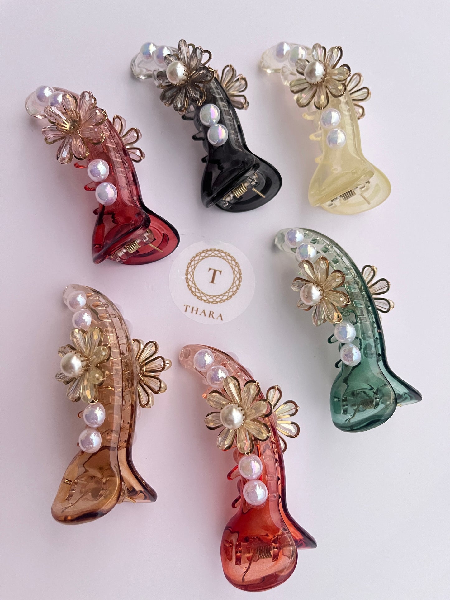 Pearl Bloom Banana Hair Clip