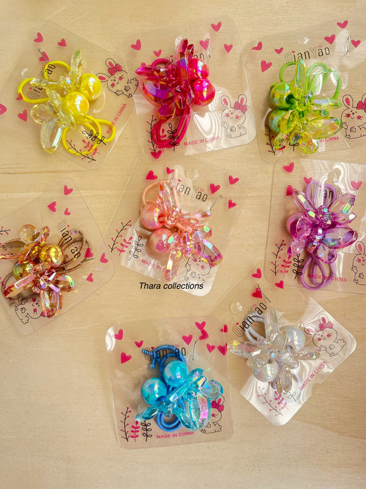 Bubble & Butterfly Hair Ties – Set of 2