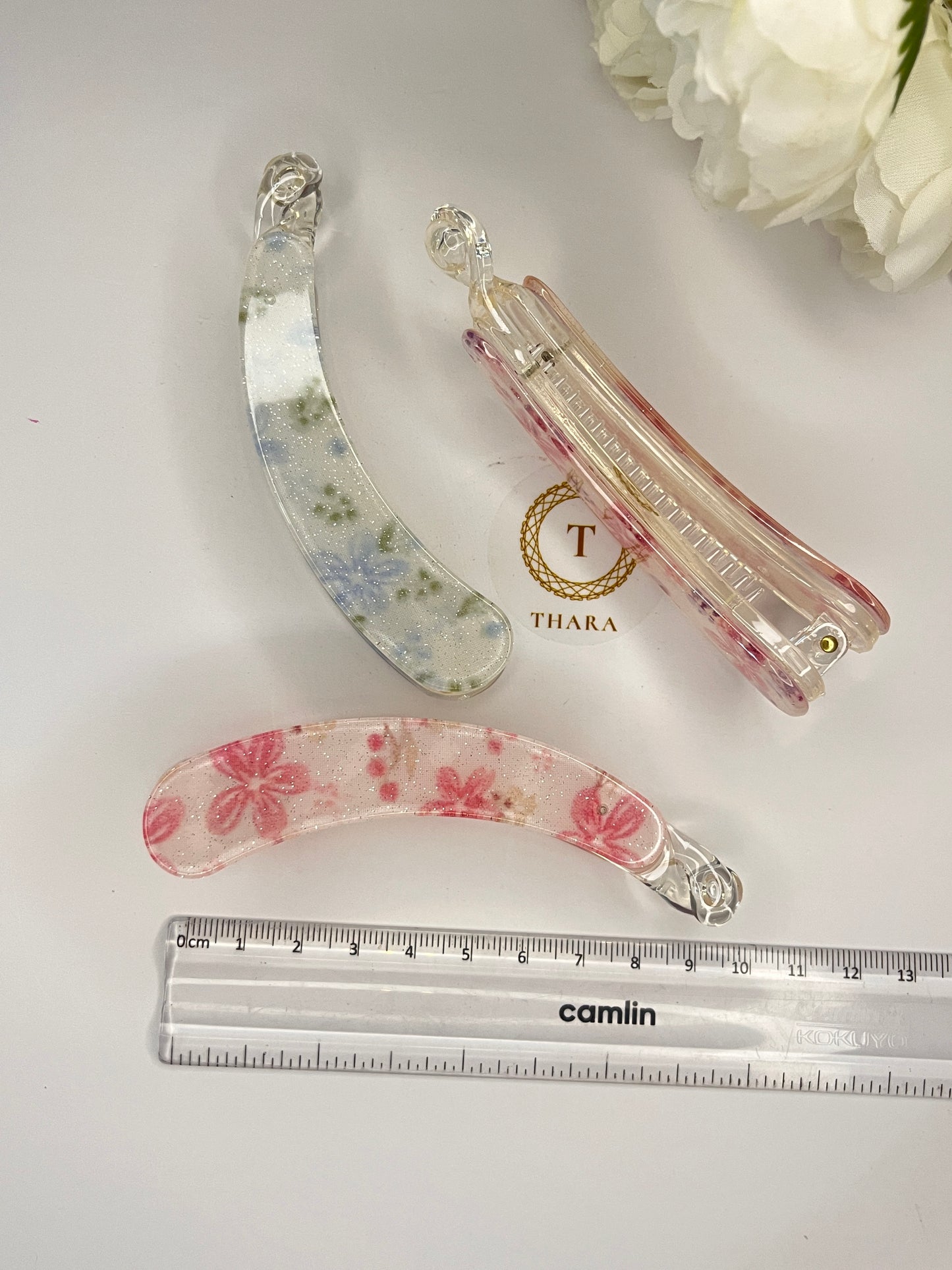 Floral Printed Banana Clip