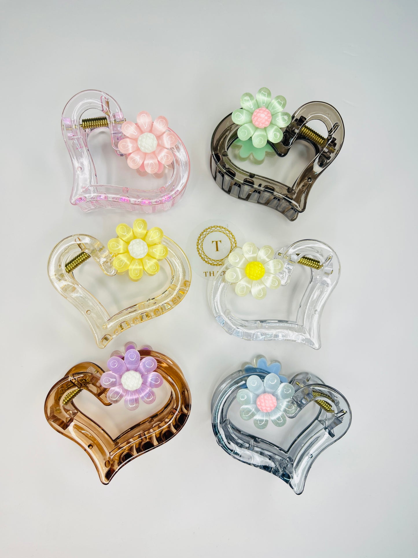 Transparent Heart ClawClip