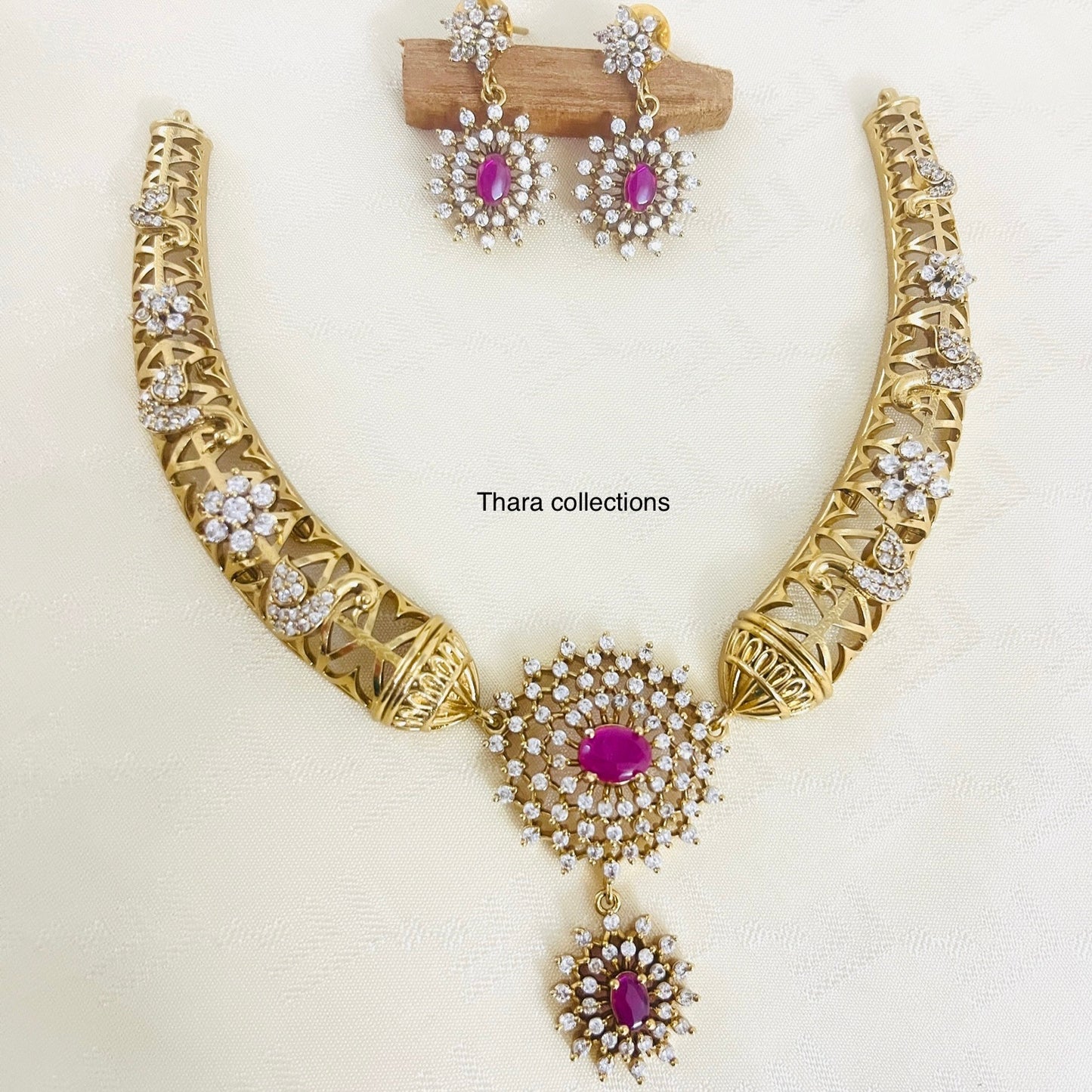 Royal Ruby Radiance Necklace Set