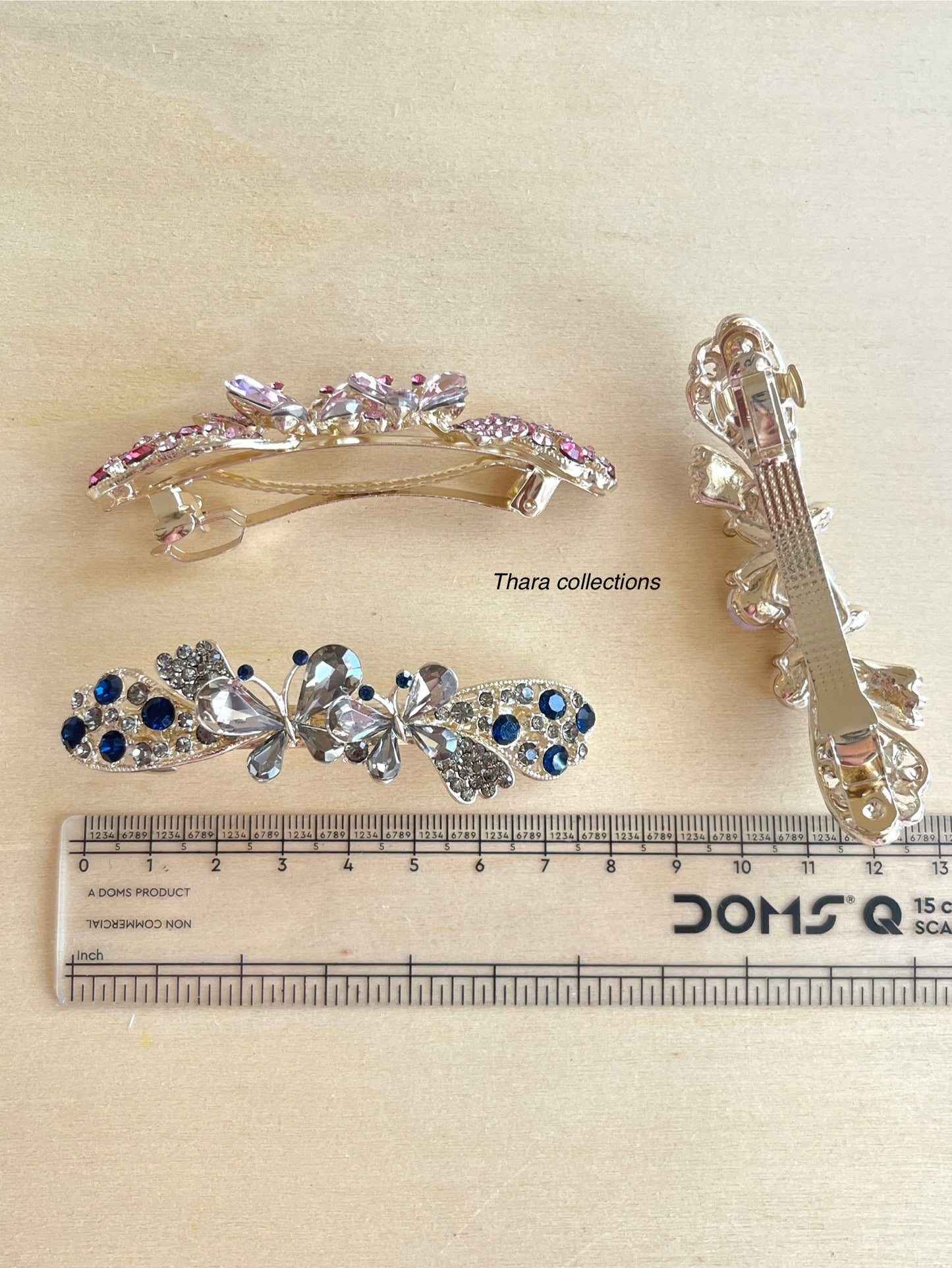 Sparkling Butterfly Crystal Hair Barrette