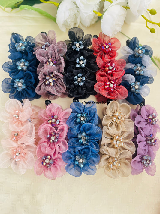 BloomBliss Floral Banana Clips