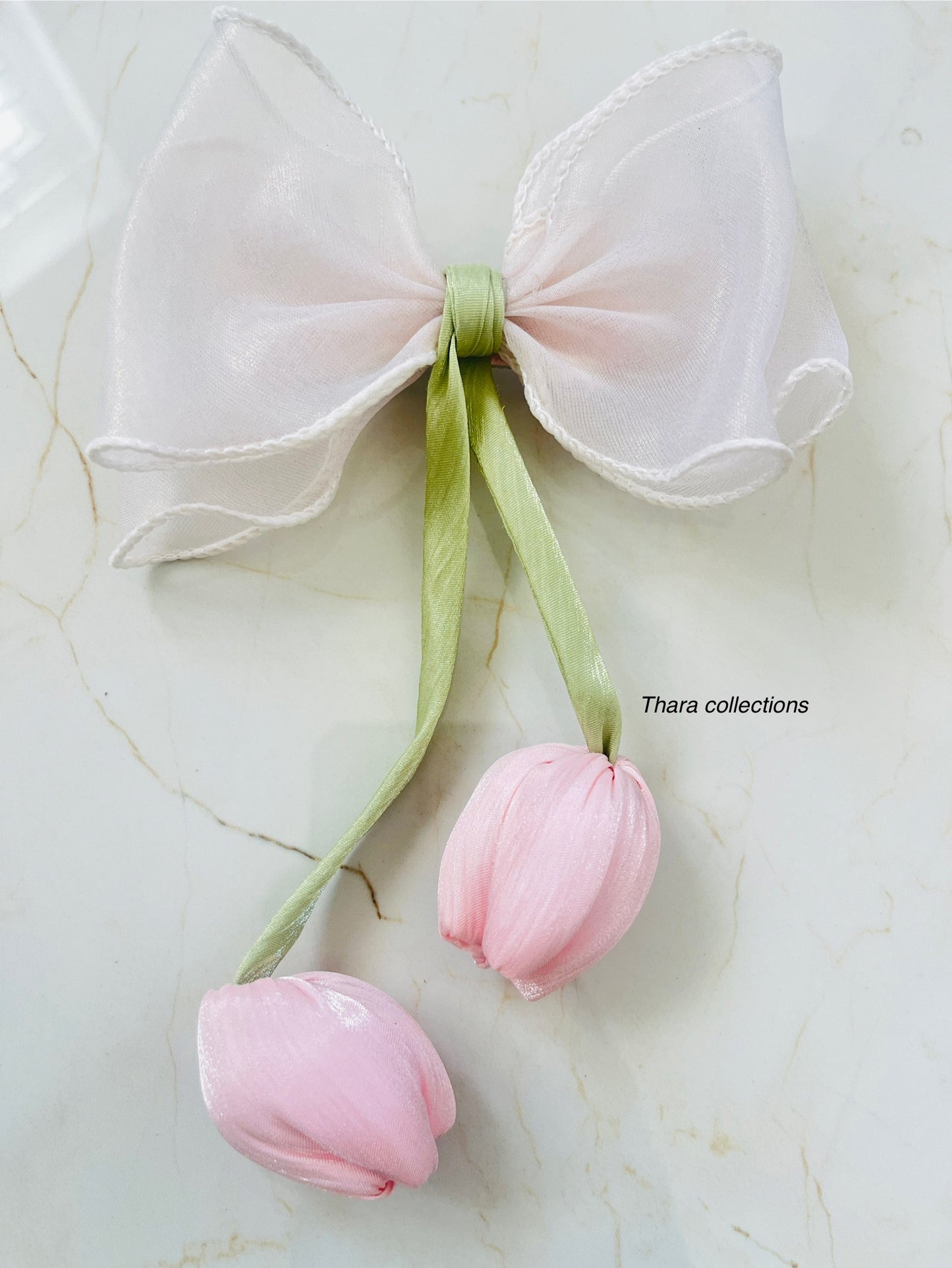 Tulip Bow Hair Clip - Pastel Colors