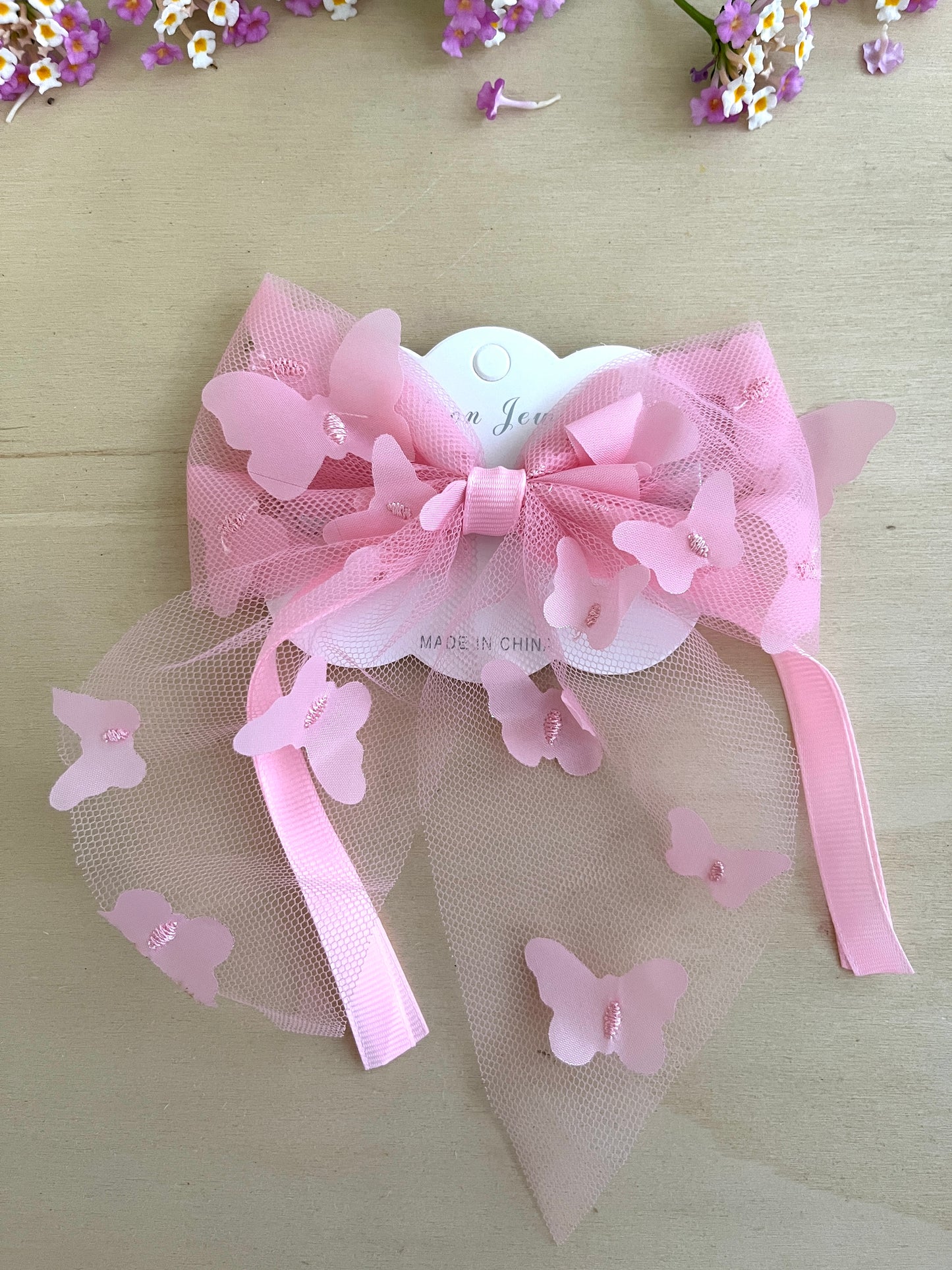 Pastel Butterfly Bow Hair Clip