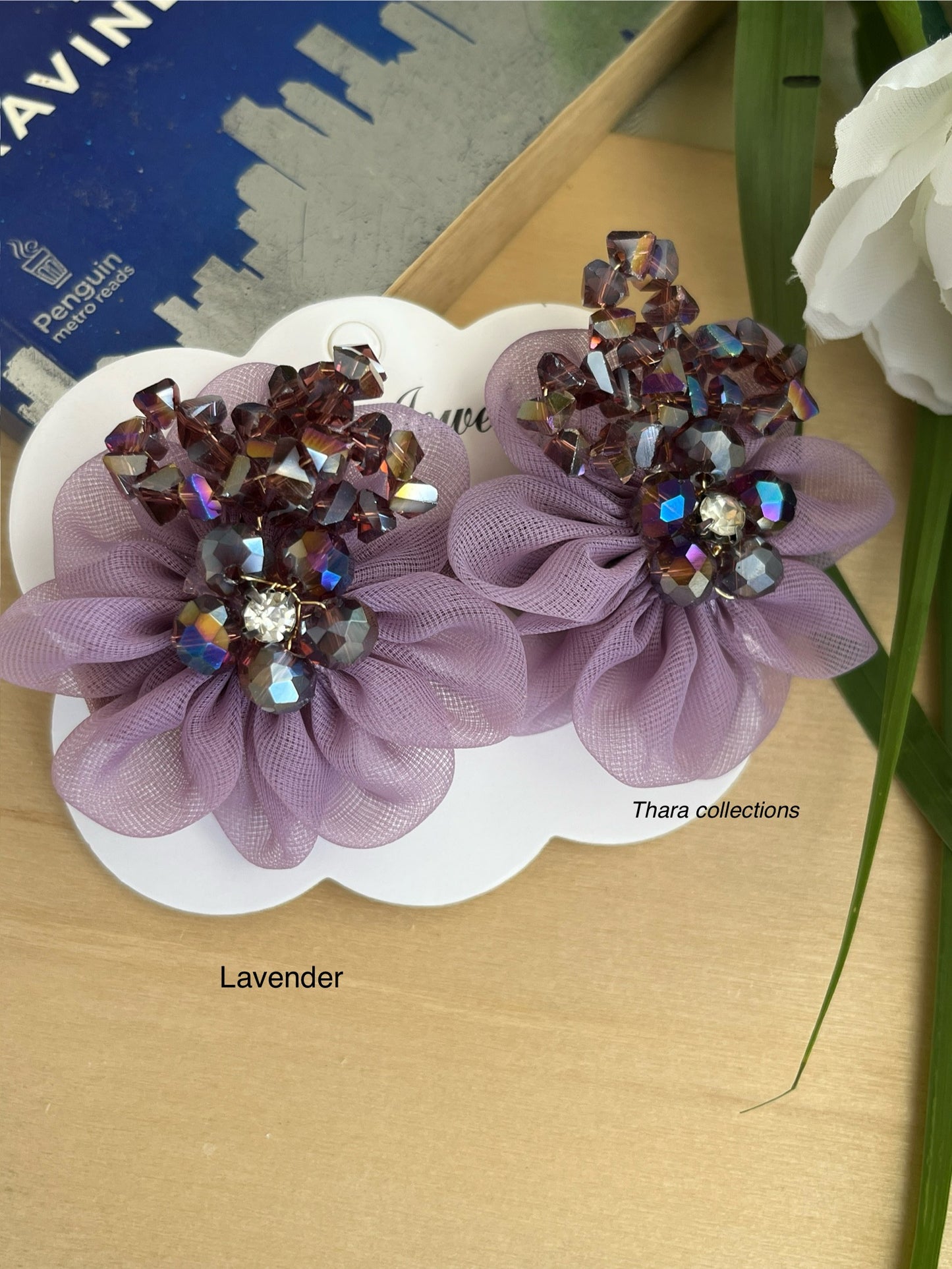 Crystal Bloom – Dual Flower Statement Hair Clip