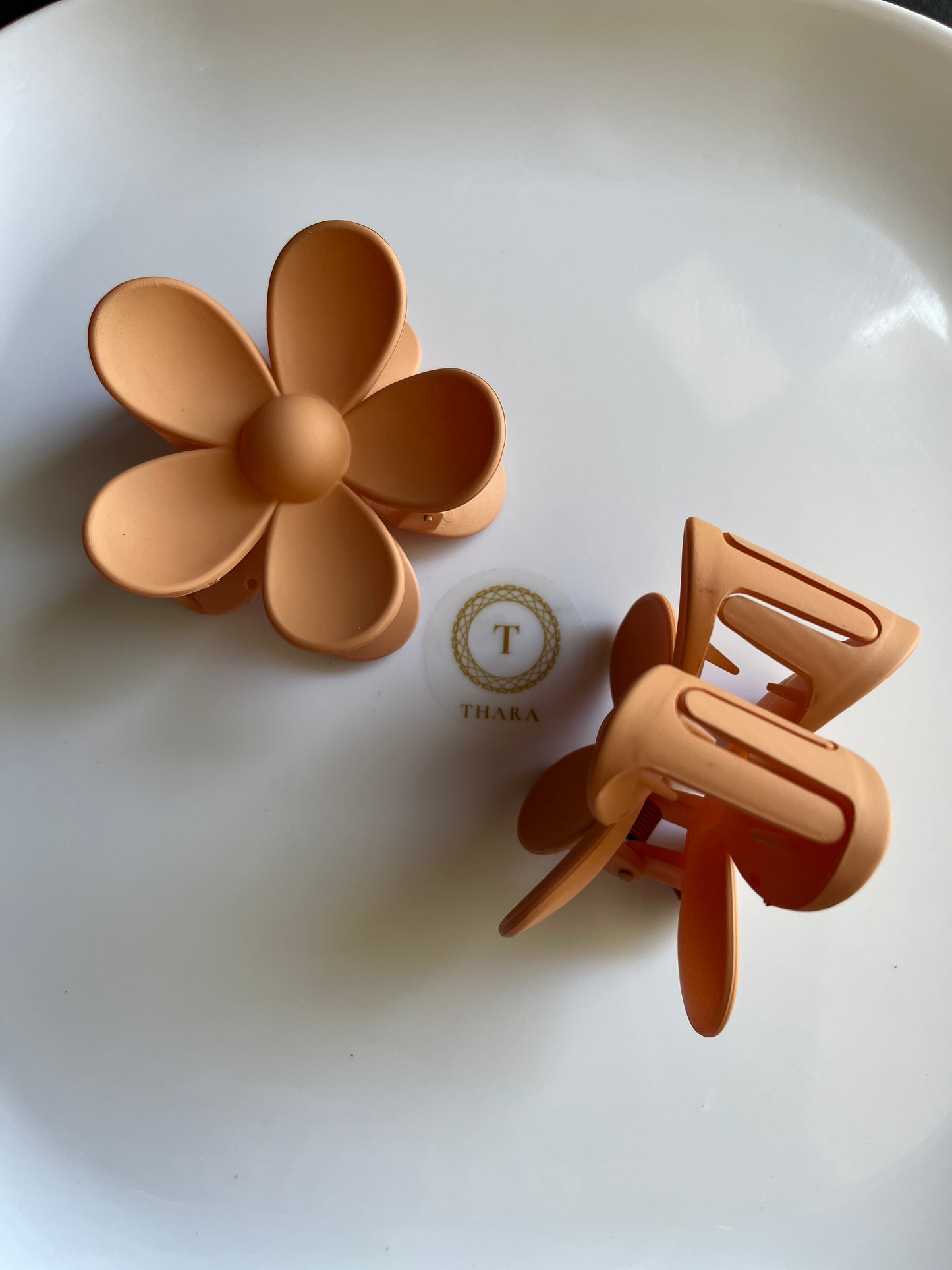 Matte Flower Hair Clips –  Big