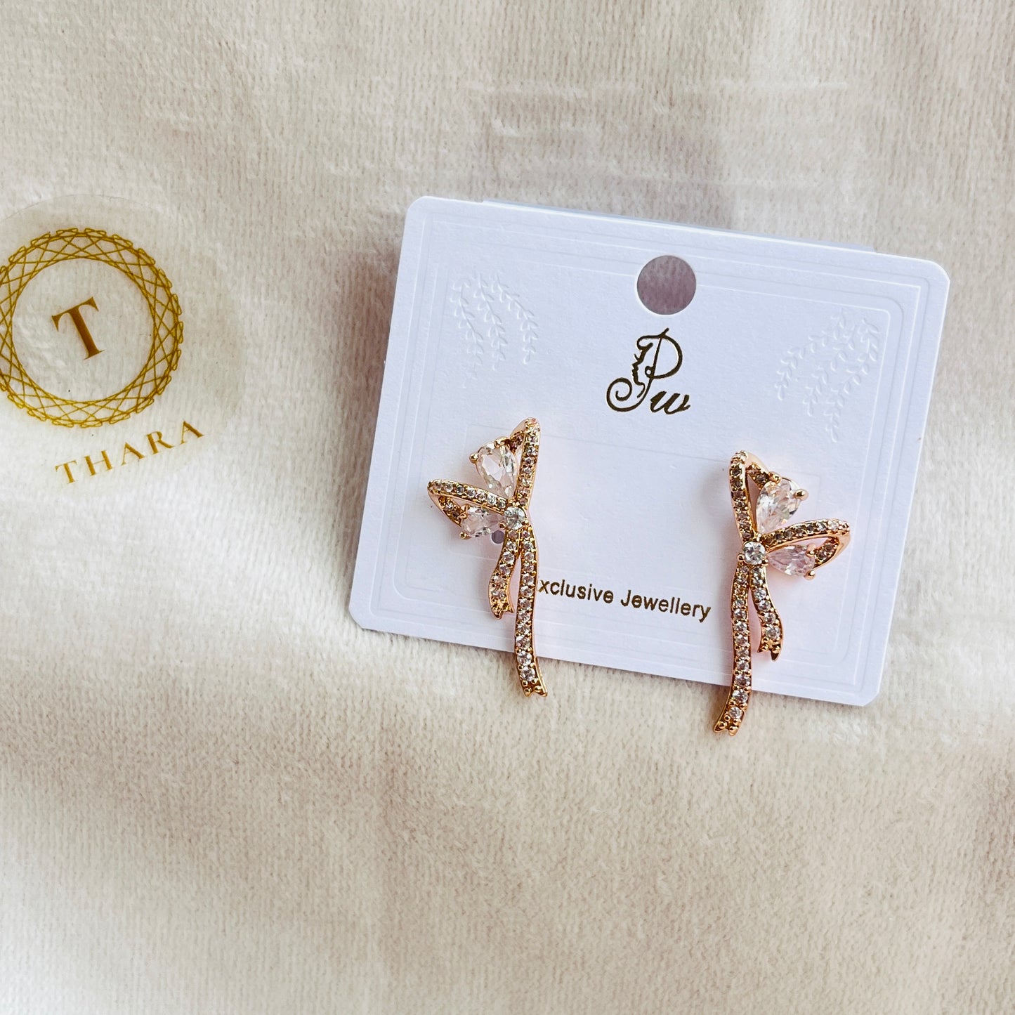 Butterfly RoseGold Earrings