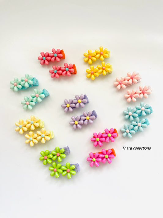 Flora Glam Hair Clips - Set of 2