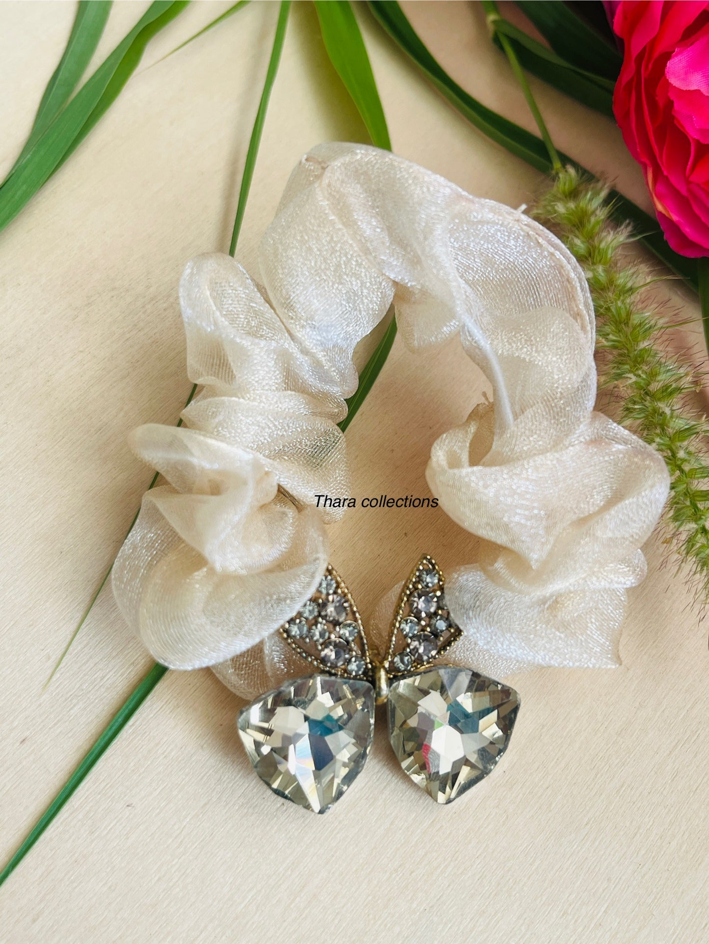 Crystal Butterfly Scrunchies