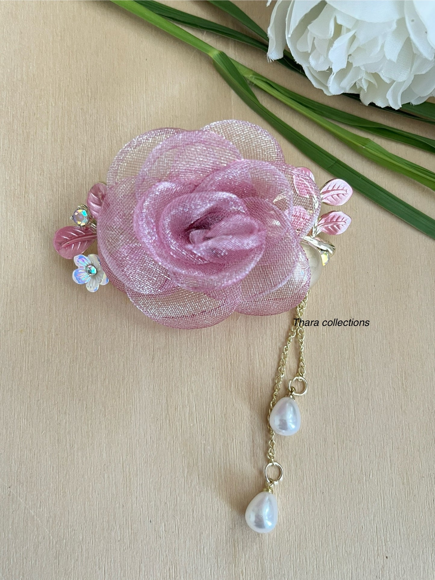 Rose Blossom Hair Clip