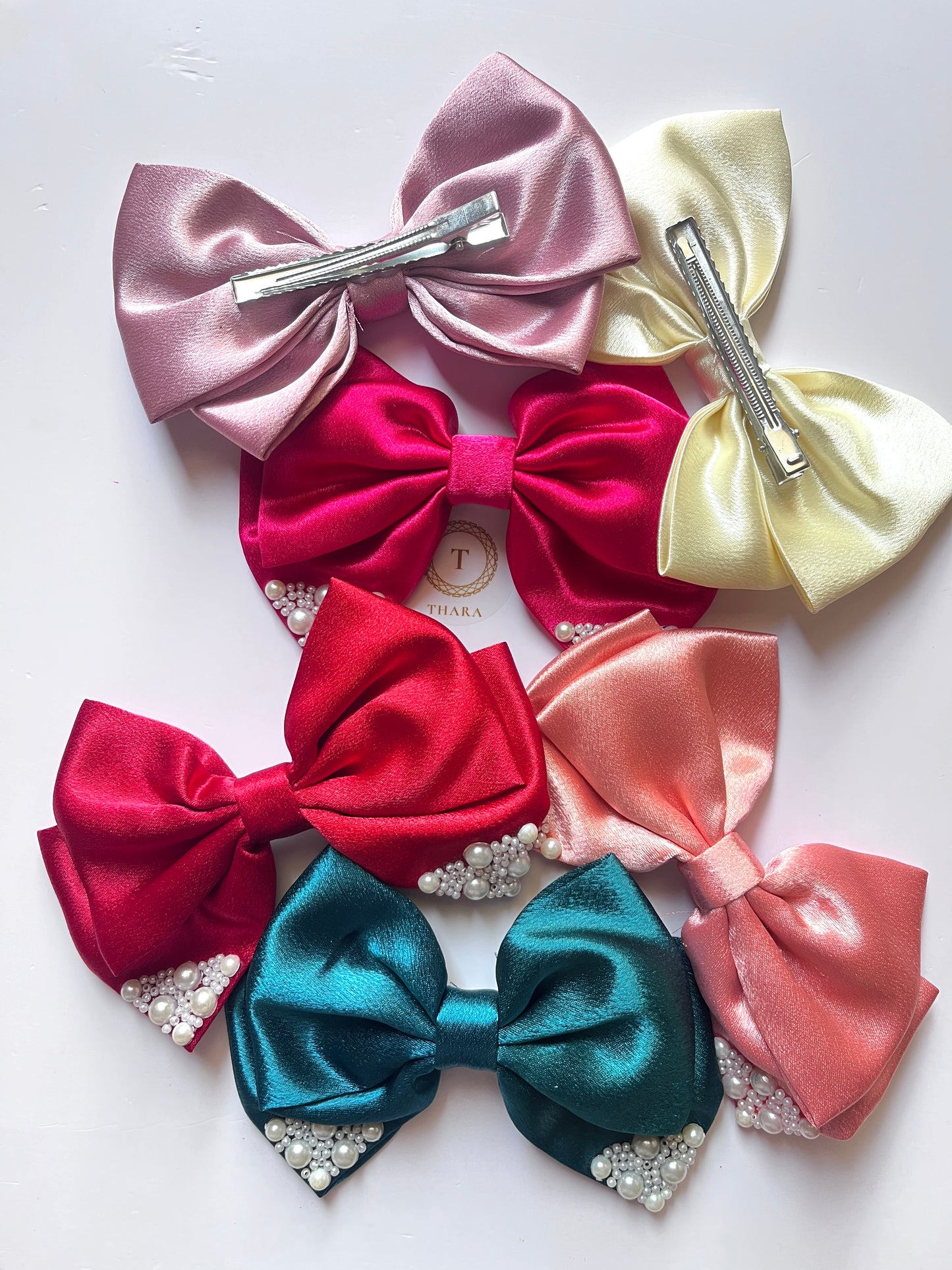 Bow Hair Clips – Elegant & Sparkling