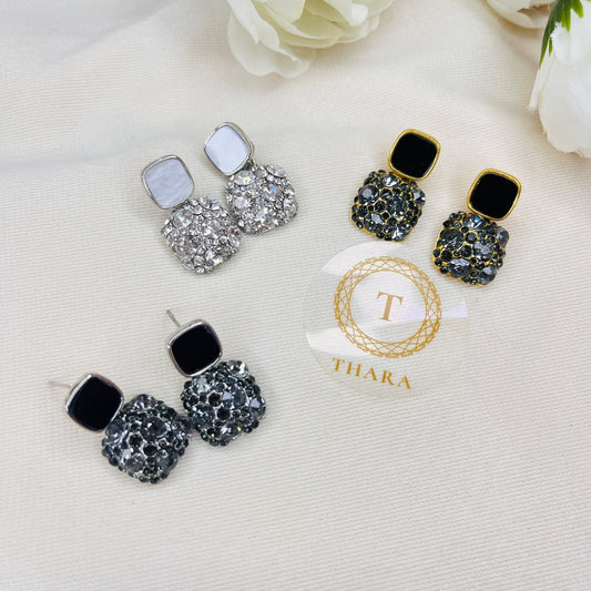 Radiant Square Dangle Earrings