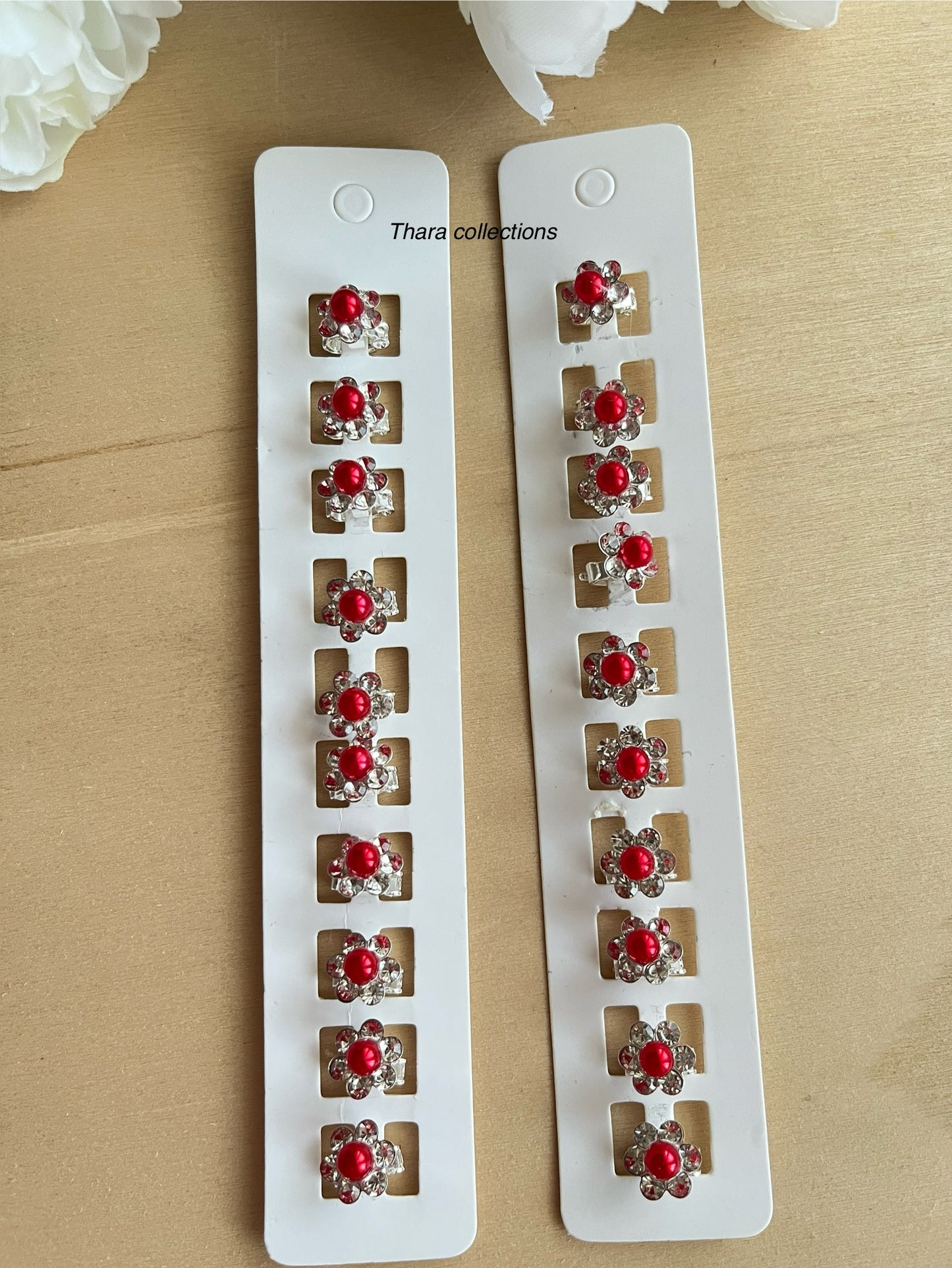 Pearl Spark Mini Hair Clips – Set of 10