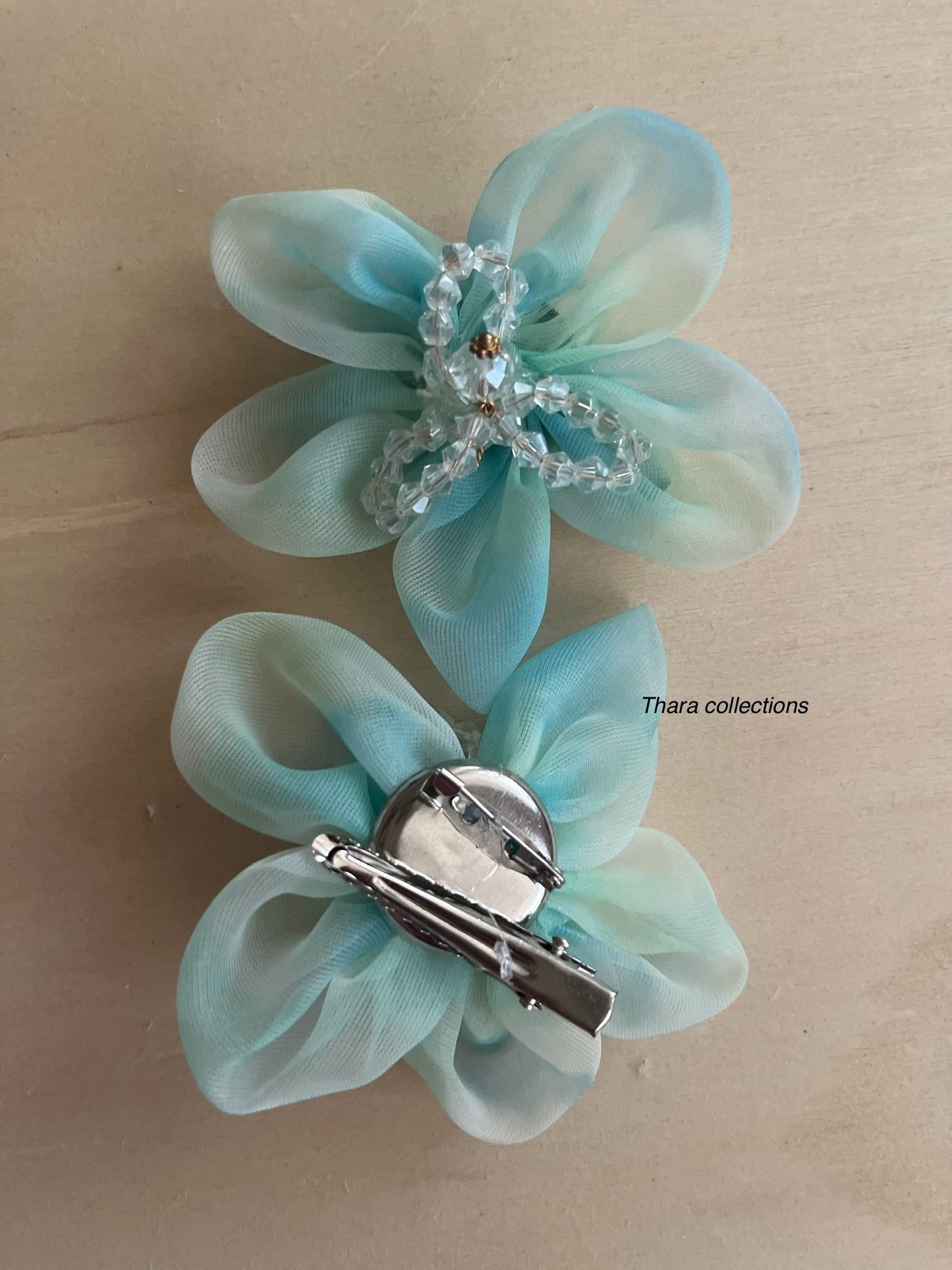 Elegant Sheer Flower Multi-Purpose Clip