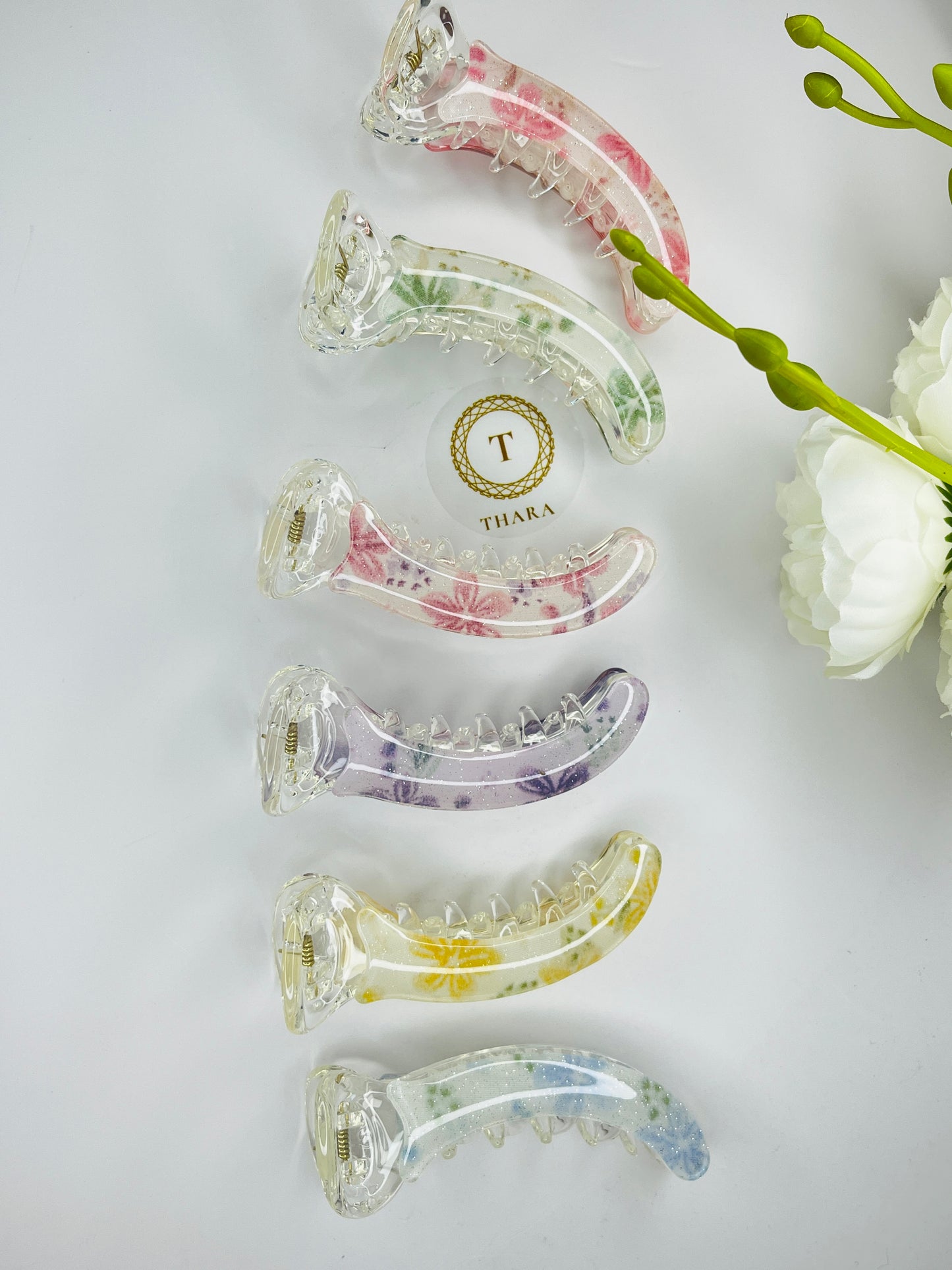 Printed Party Banana Clip