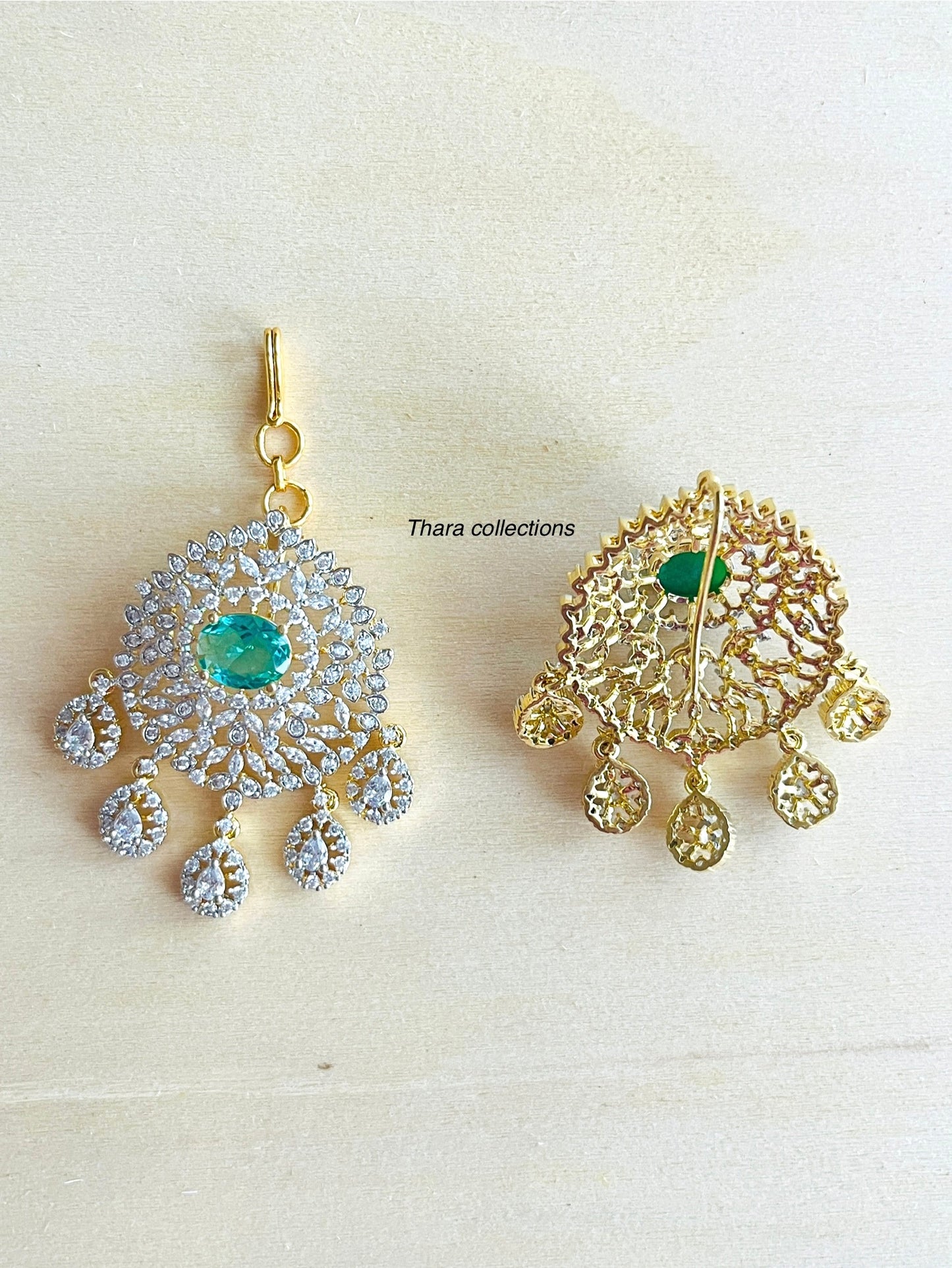 Dual-Style Chandelier Maang Tikka / Hair Accessory