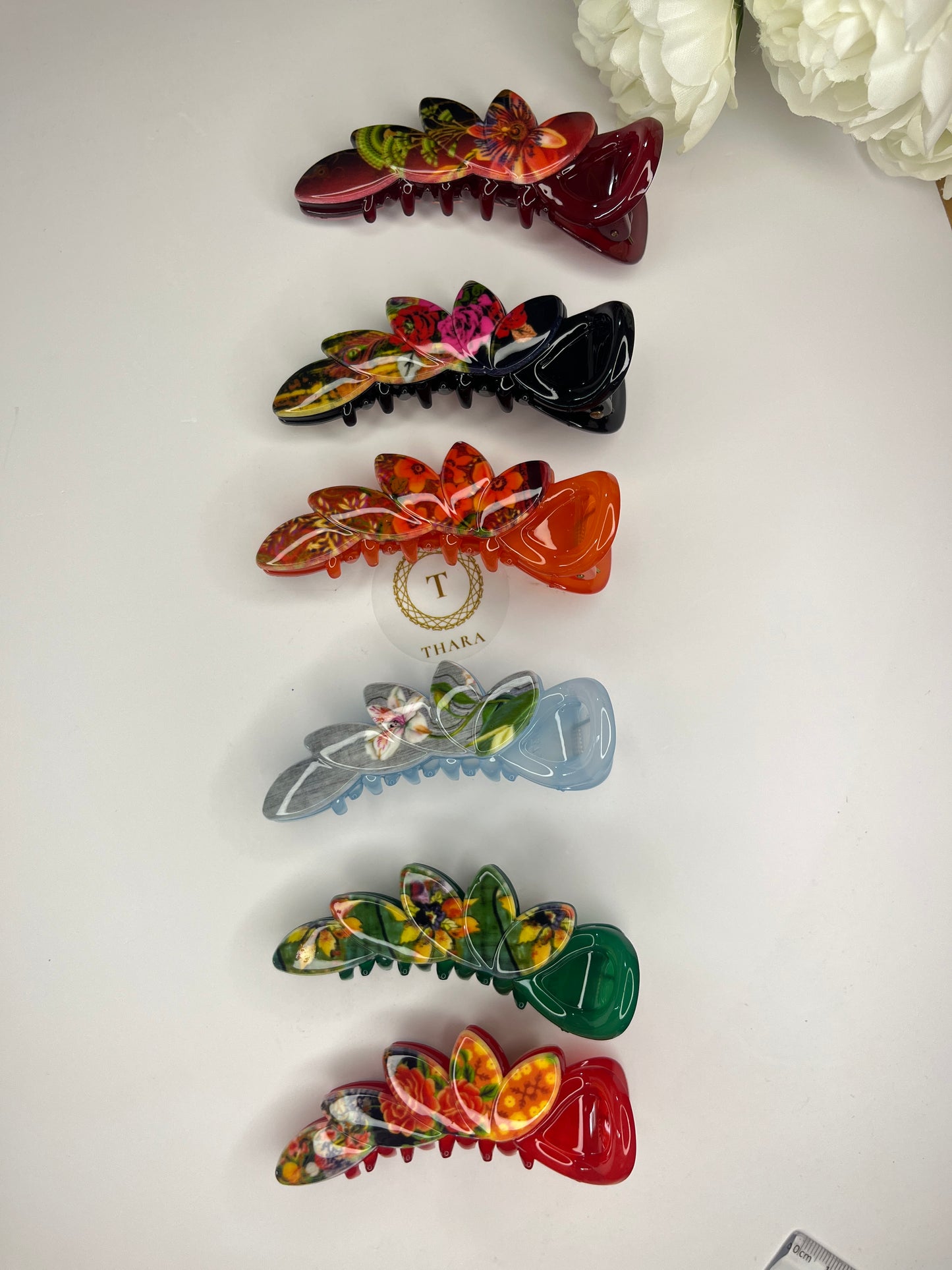 Printed Floral Banana clip - Brand Honey