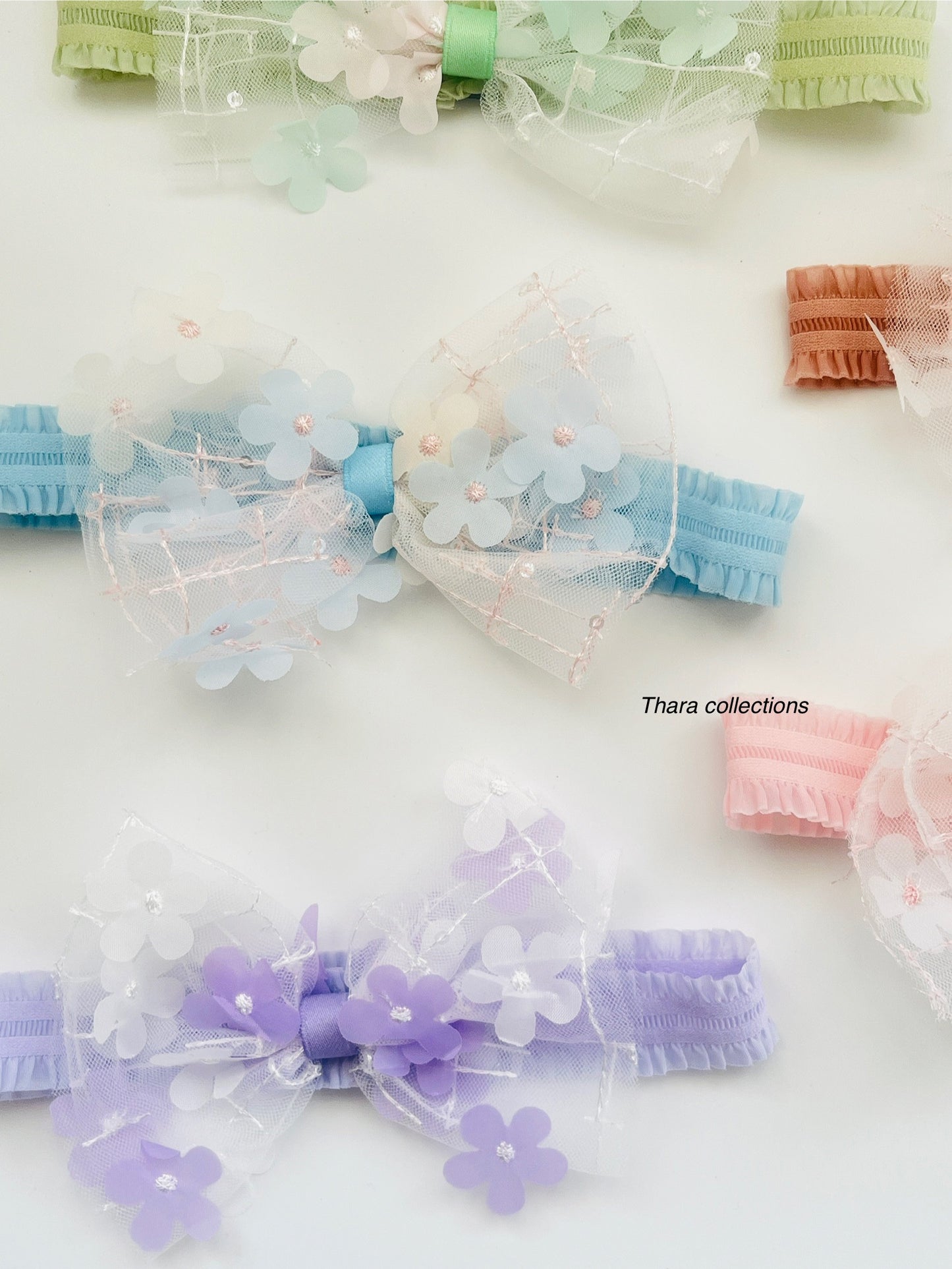 Floral Dream Bow Headband – Soft & Elegant