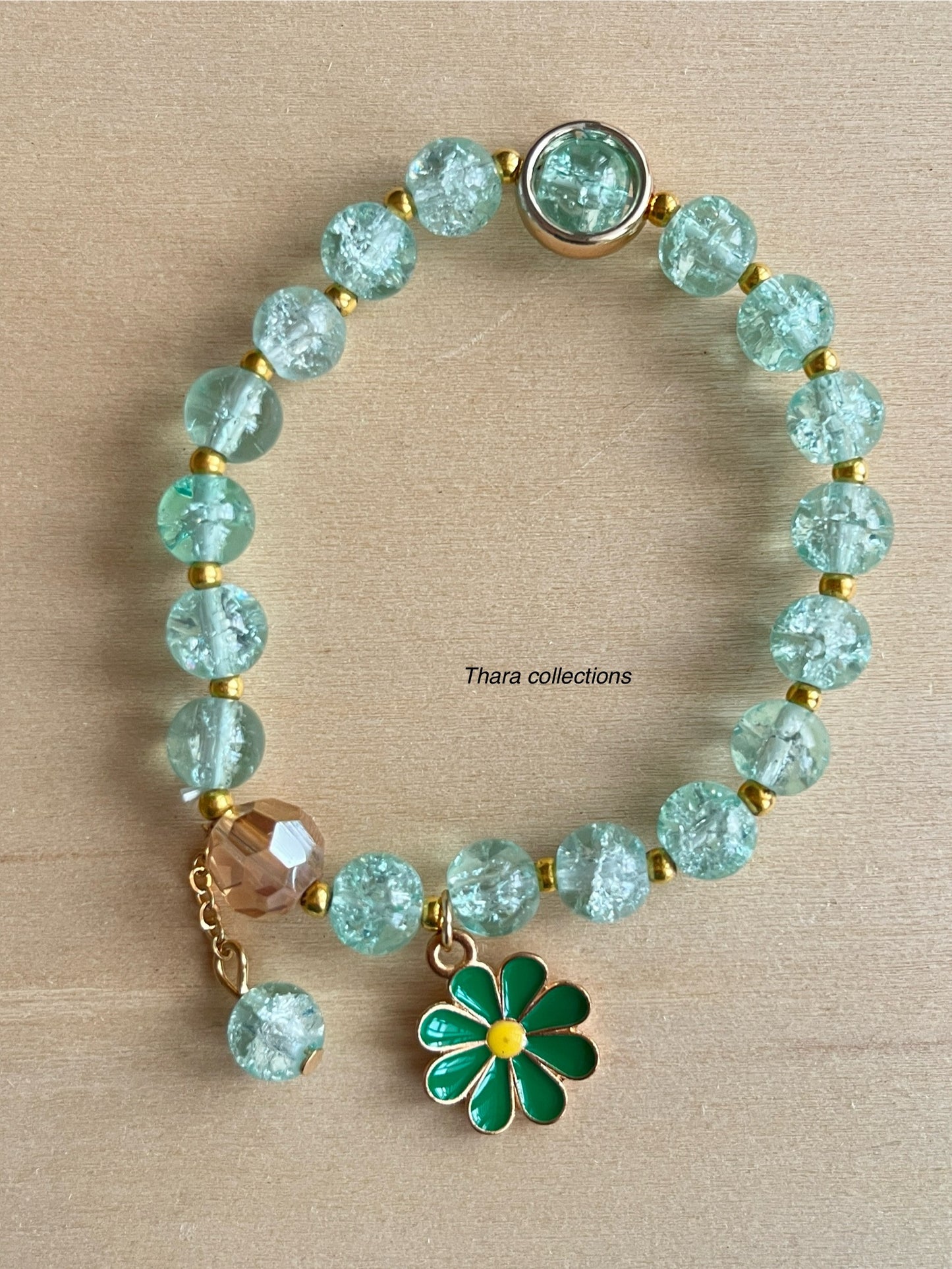 Teal Beads Bracelet