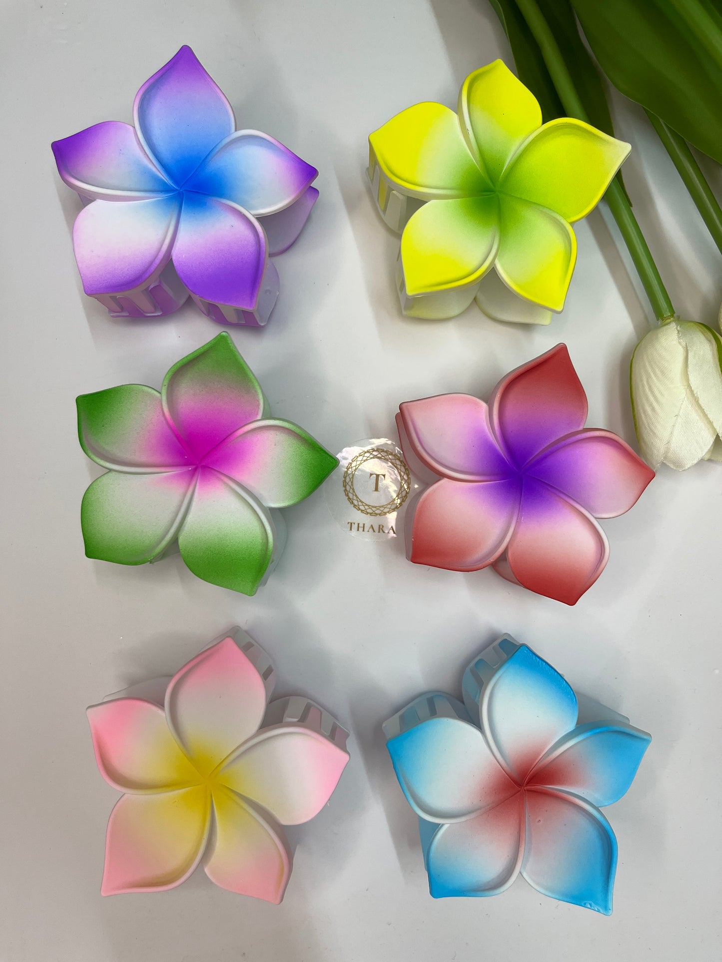 Matte Plumeria HairClaw Clip