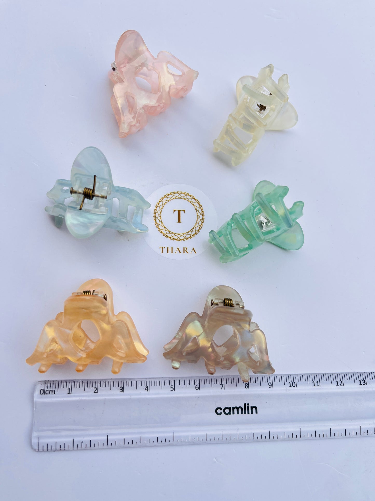 Marble Finish Premium HairClawClip