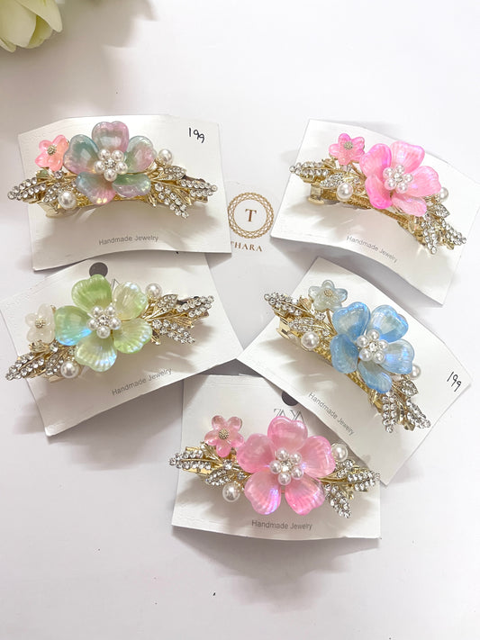 Stunning Floral Korean Style Barette